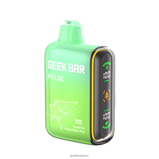 Geek Bar Pulse vaporizador desechable 15k pop de golpe de uva de acuario FR0JL42 Geek Bar Vape